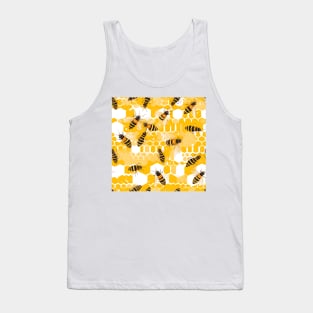 Honeycomb and Bee Pattern 15 Tank Top